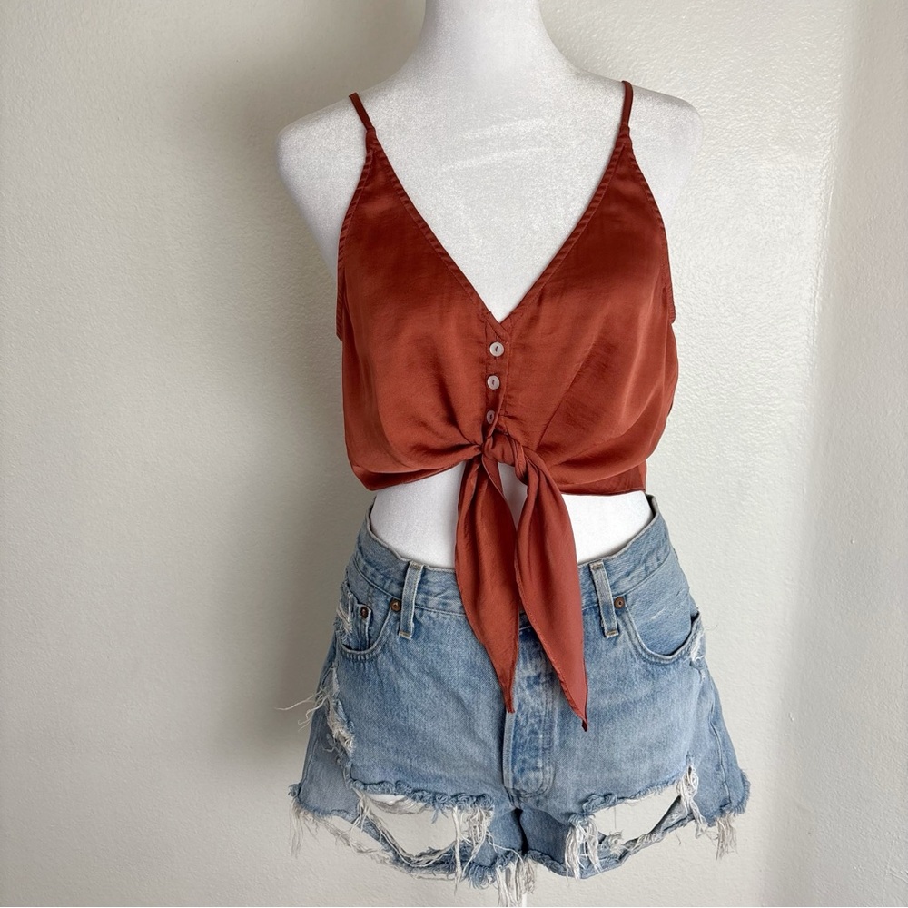 Intimately Free People Rust Orange Cami Top (XS)